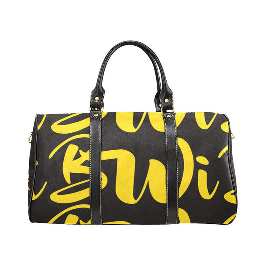 BWI: Luxury Travel Bag: Black w/ Gold Font Large Travel Bag New Waterproof Travel Bag/Large (Model 1639)