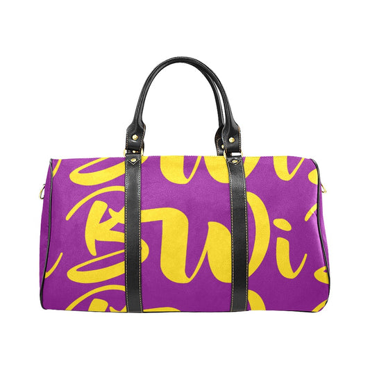 BWI: Luxury Travel Bag: Purple w/ Gold Font Large Travel Bag New Waterproof Travel Bag/Large (Model 1639)