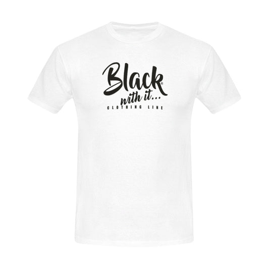 BWI: Unisex T-Shirt White w/ Black Font All Over Print T-Shirt