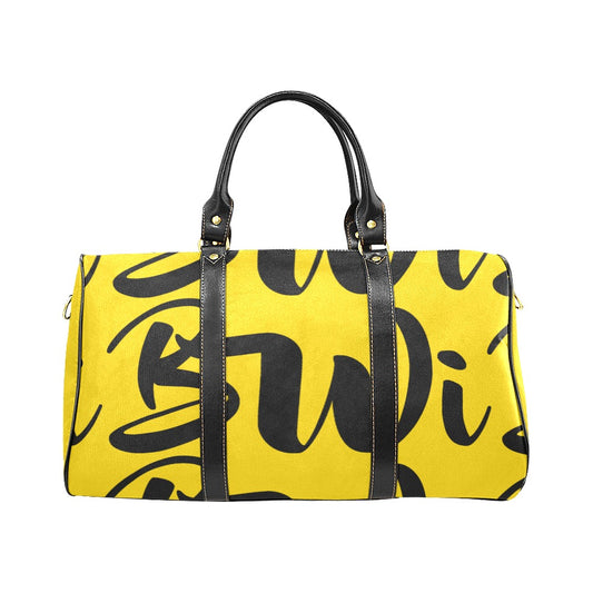 BWI: Luxury Travel Bag: Gold w/ Black Font - Large New Waterproof Travel Bag/Large (Model 1639)